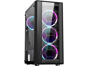 FANATECH Doran - Gaming Desktop PC - Intel i5 4590 (4-Core, 3.30 GHz), AMD Radeon RX 570 4GB, 8 GB DDR3, 1TB SSD, VR Ready, Windows 10 Pro 64-bit